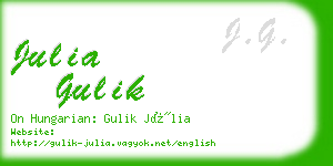julia gulik business card